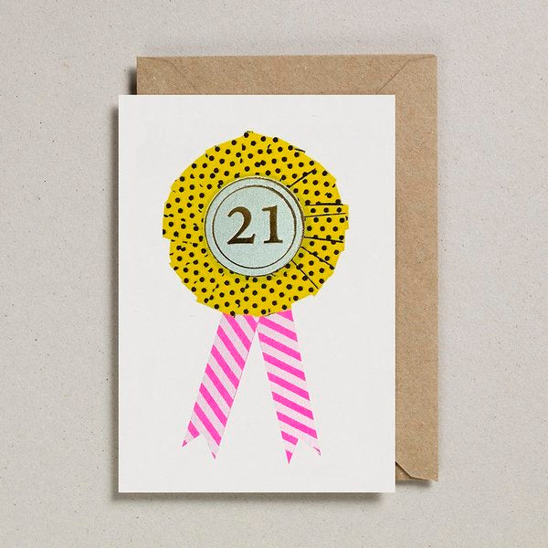 21 rosette card