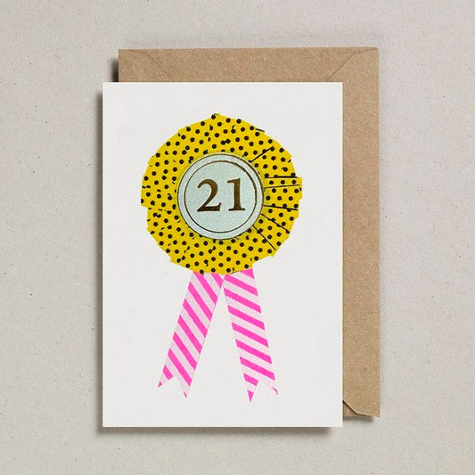 21 rosette card