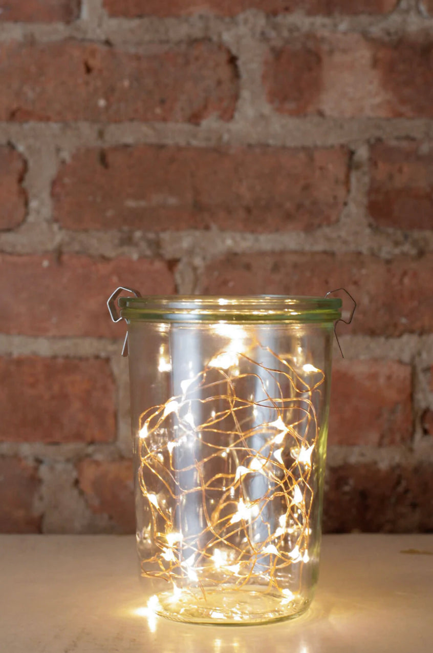 Copper string lights