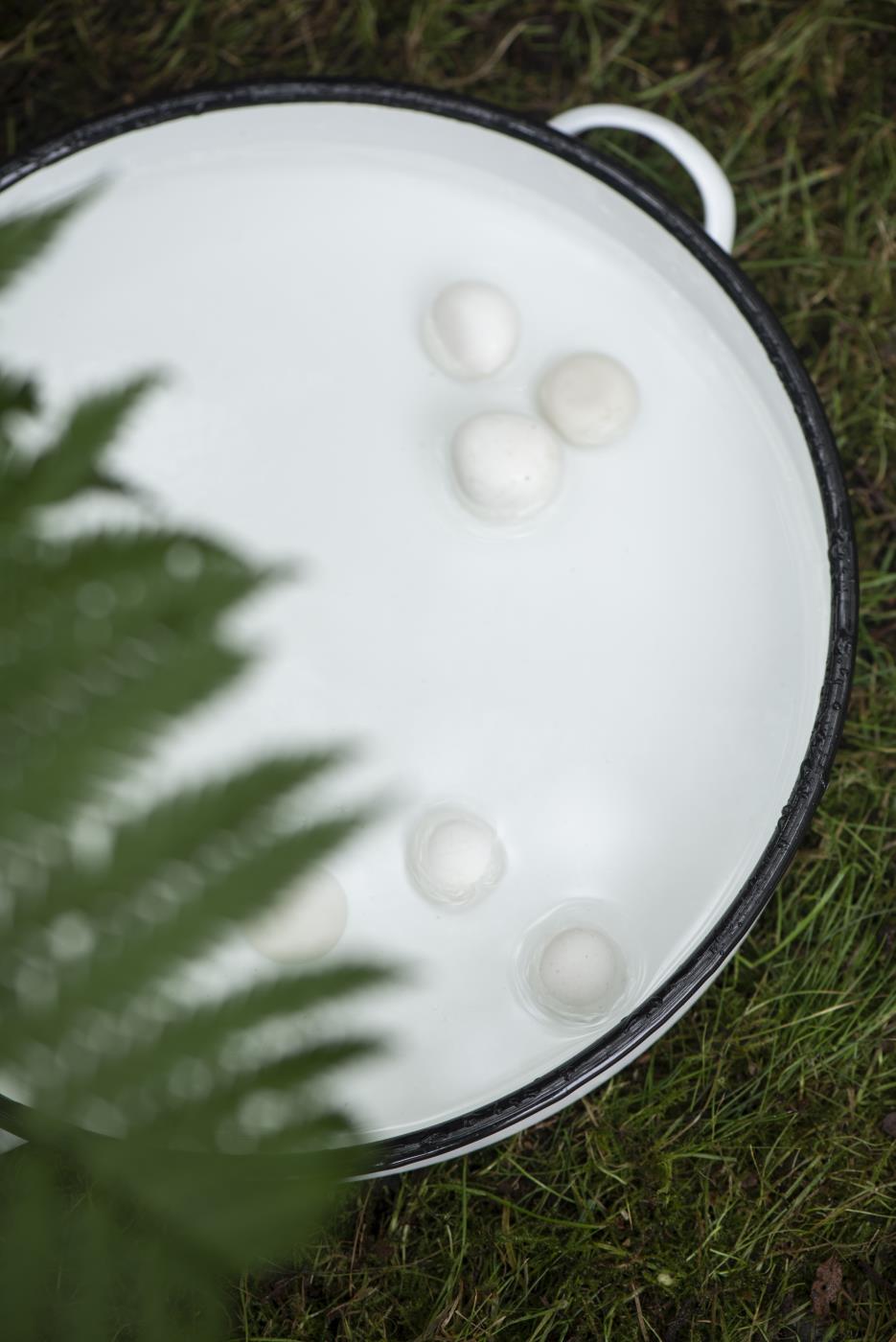 Round enamel tray