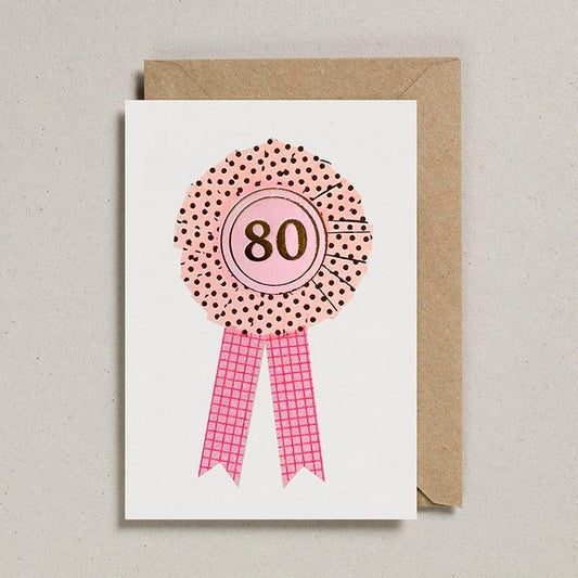 80 rosette card