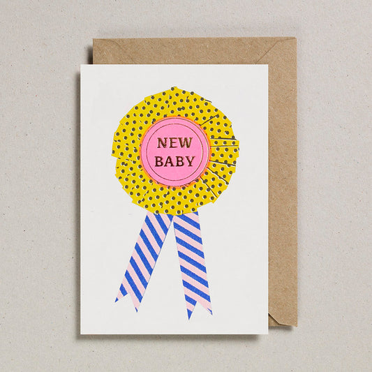 New Baby Rosette card
