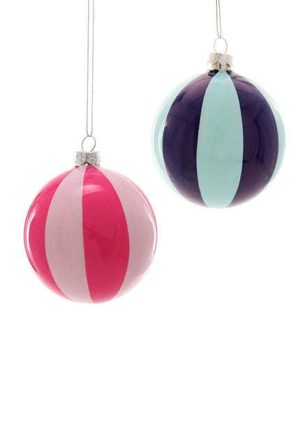 Wide stripe Christmas bauble