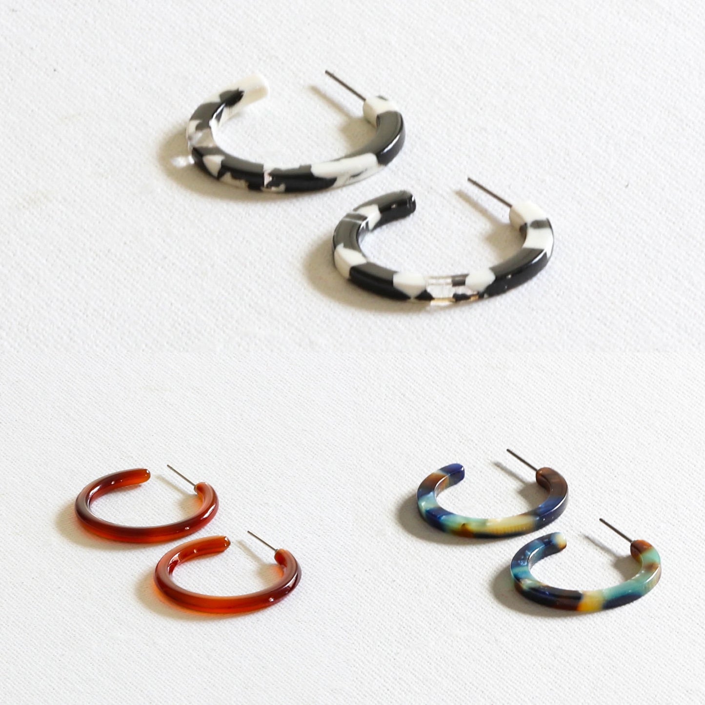 Small resin hoops - Ava