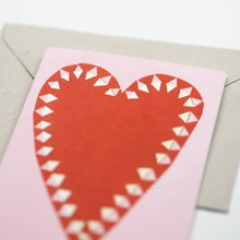 Heart mini card