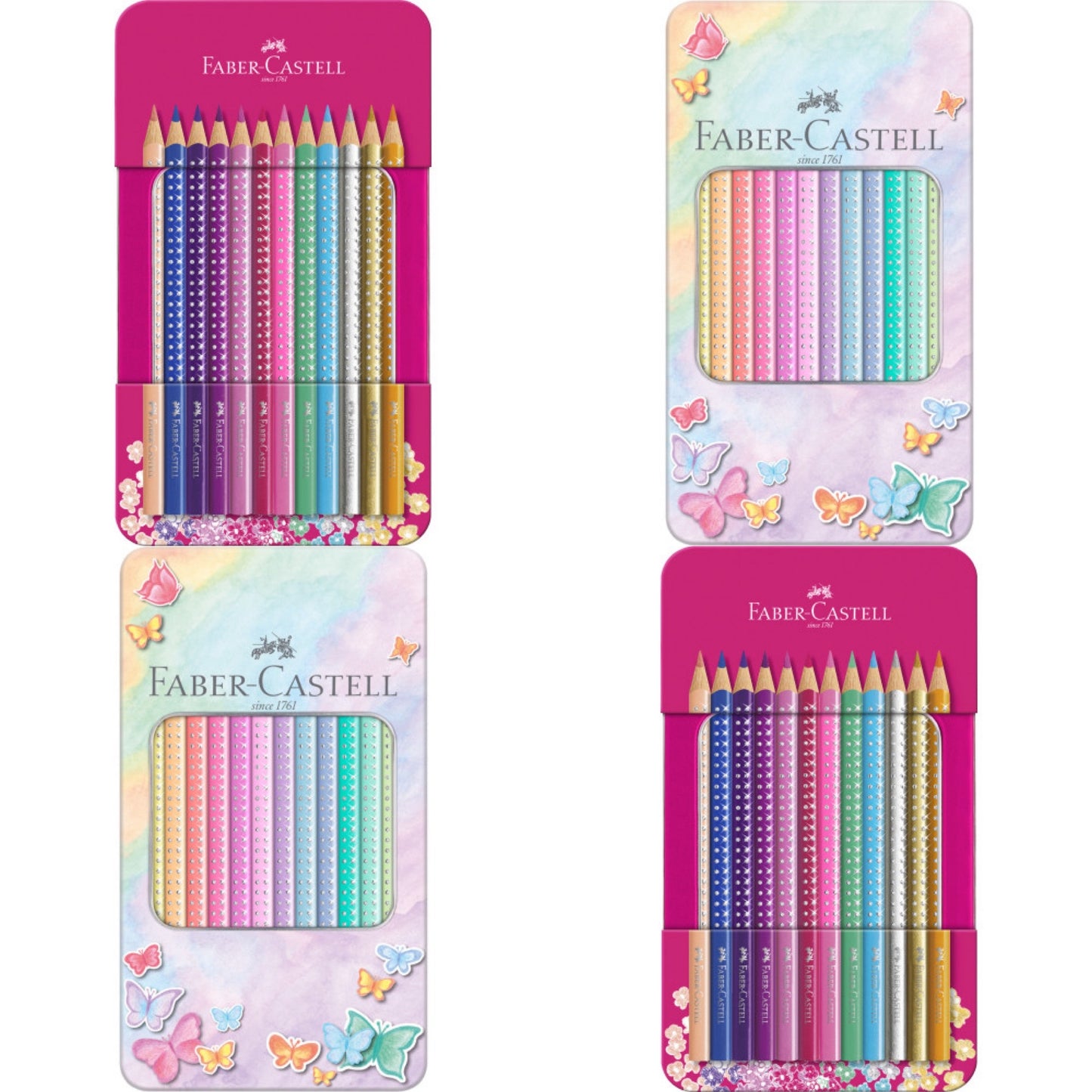 Faber Castell colour pencil sparkle tin