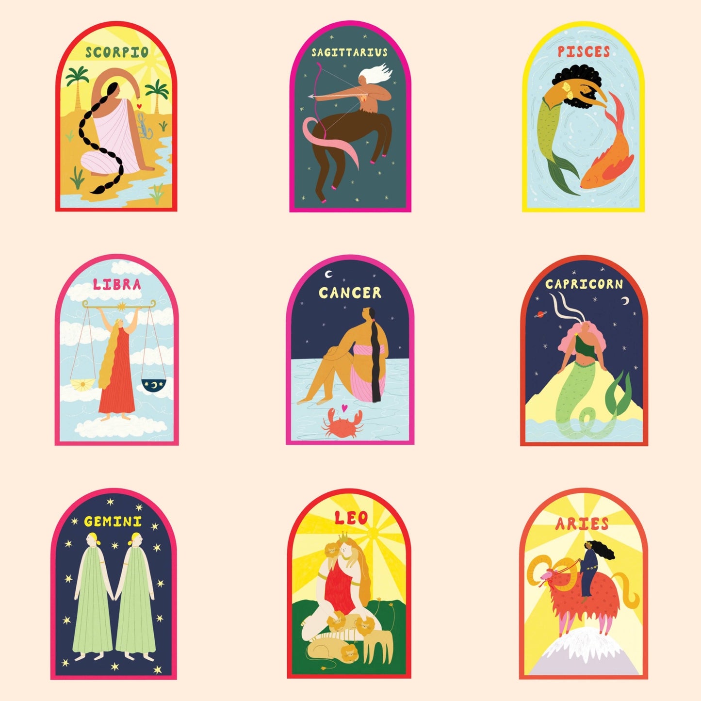 Zodiac stickers