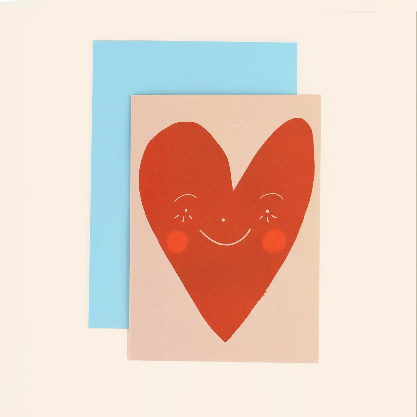 Smiley heart card