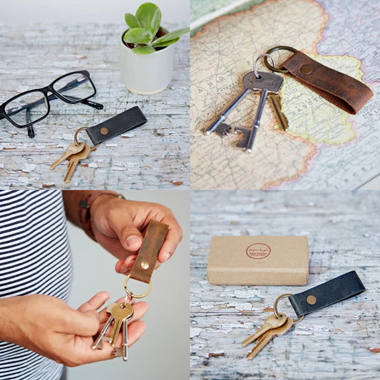 Leather keyring