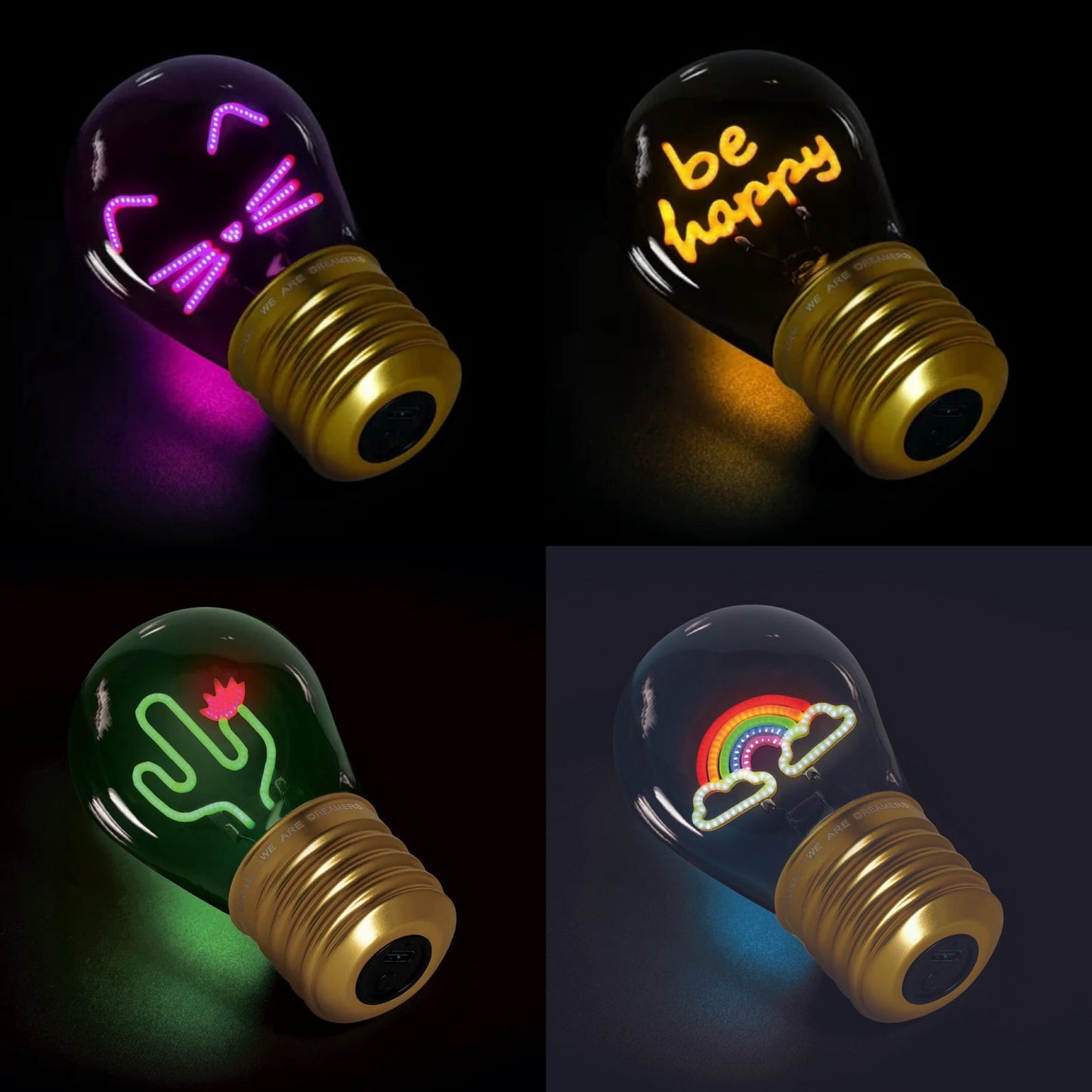 Cordless lightbulb lamp