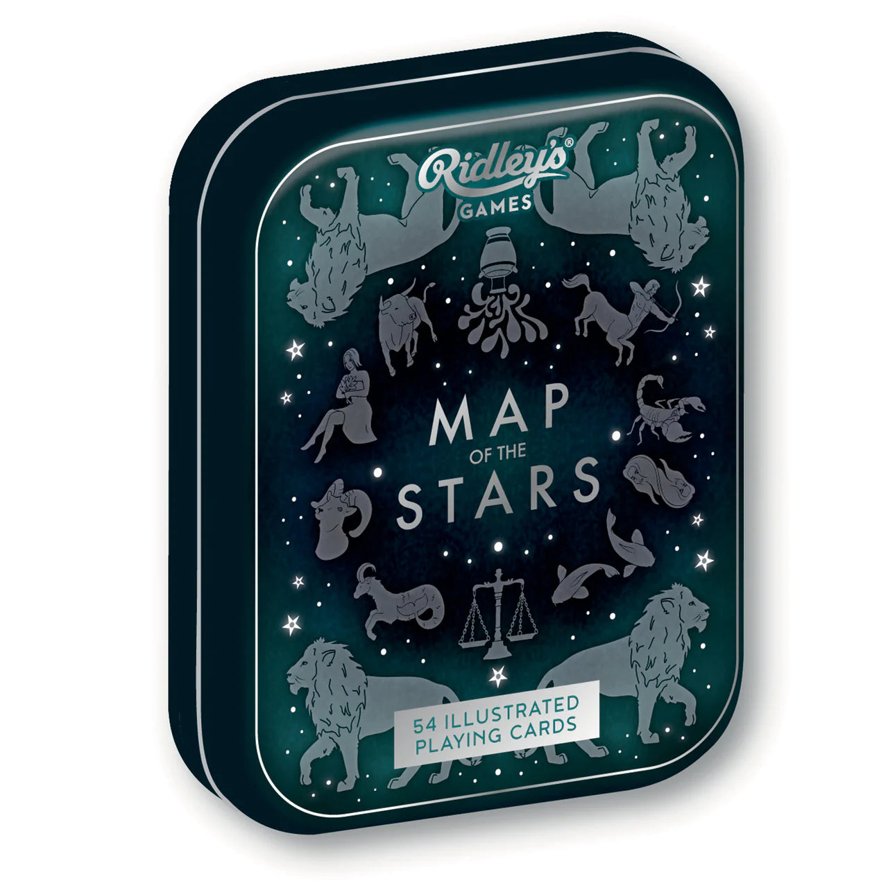 Map of the stars playing cards