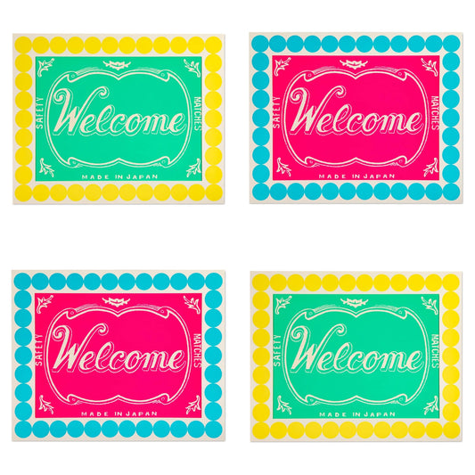 Welcome matchbox 40x50cm print