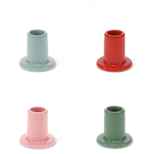Ceramic tube candleholder