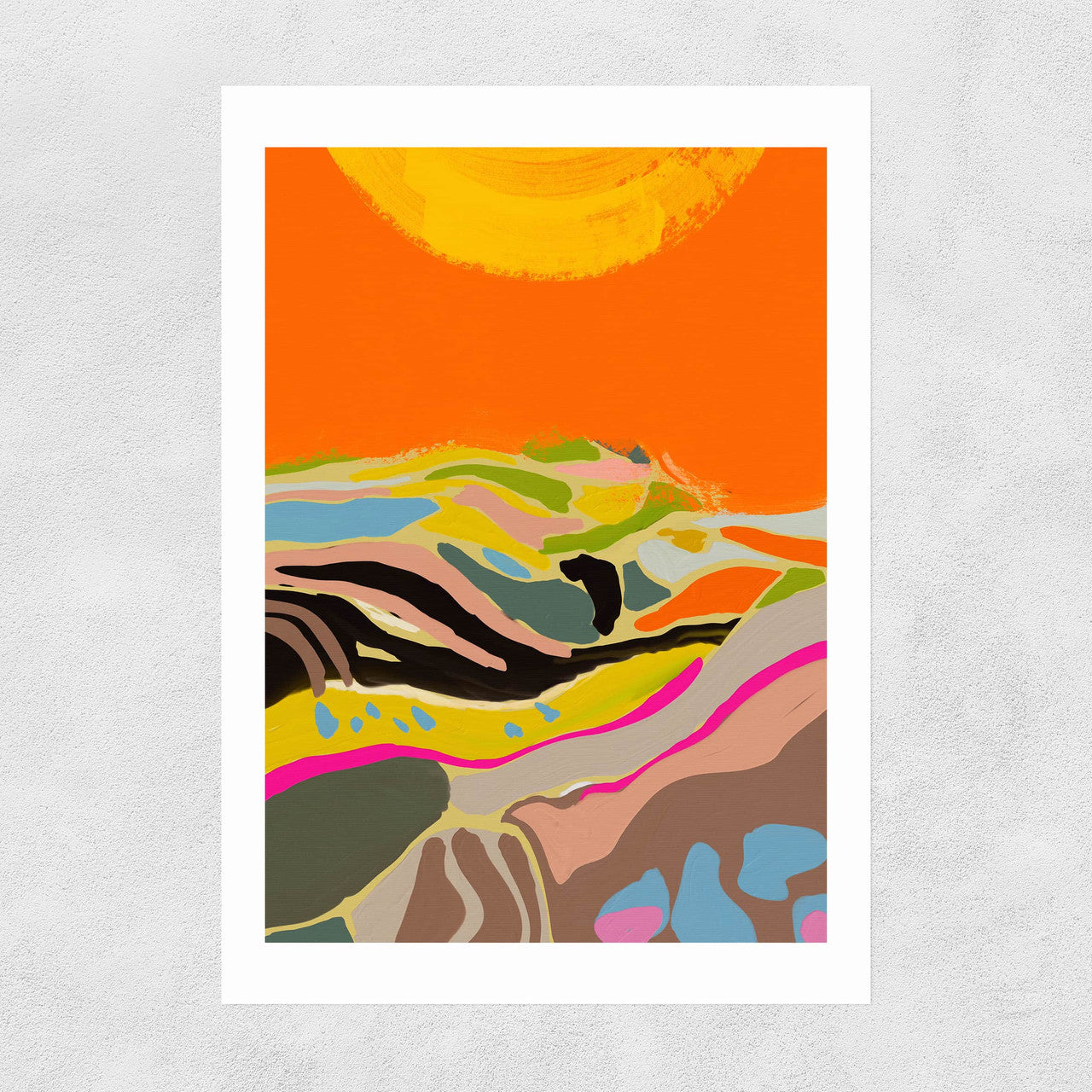 Sunny hills A3 print
