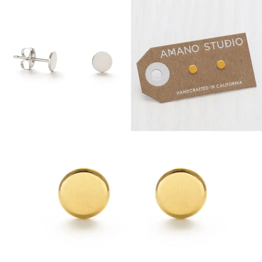 Minimalist dot stud earrings