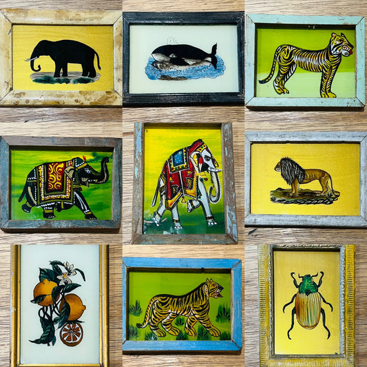 Small glass paintings