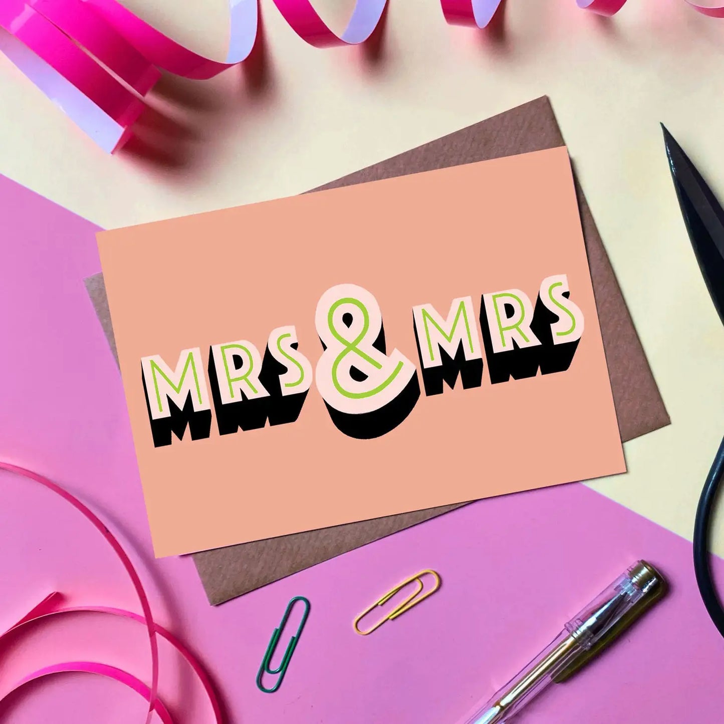 Mrs and Mrs card