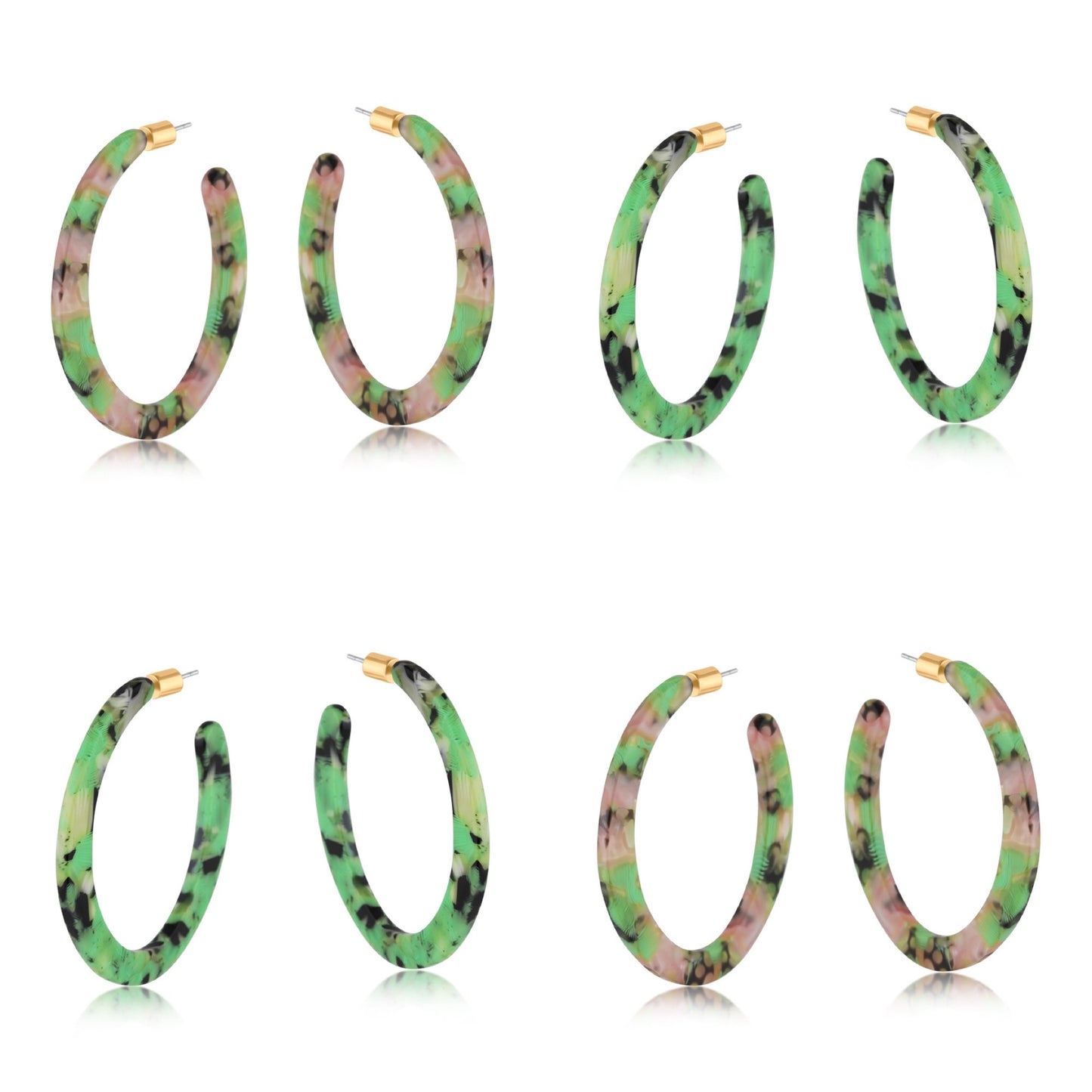Large resin hoops - Ilona