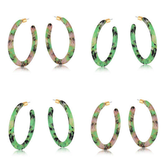Large resin hoops - Ilona