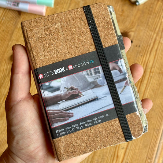 Cork notebook 9x14cm