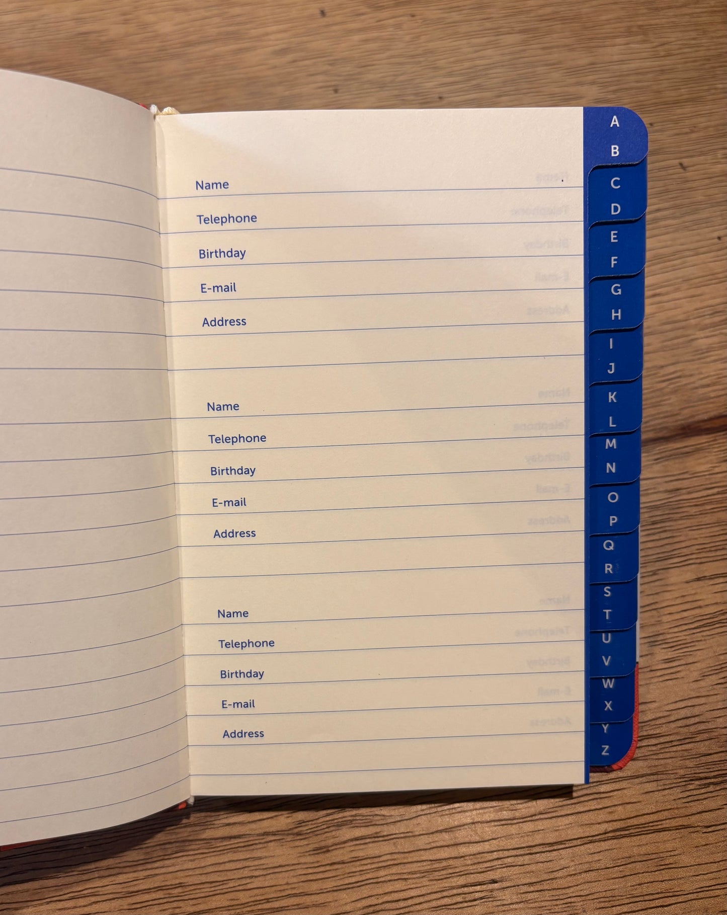 Checkerboard address book