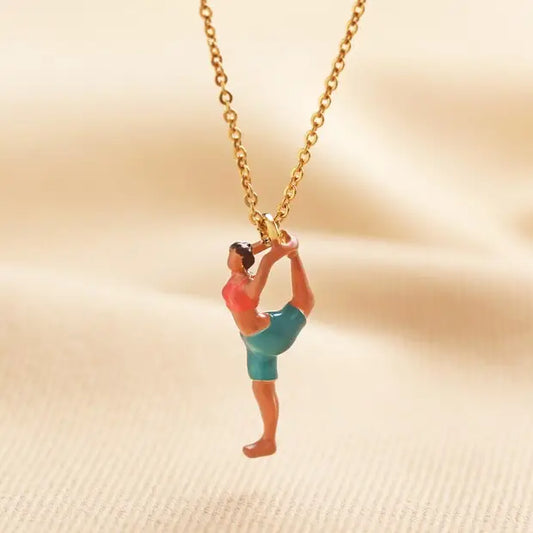 Yoga lady pendant necklace