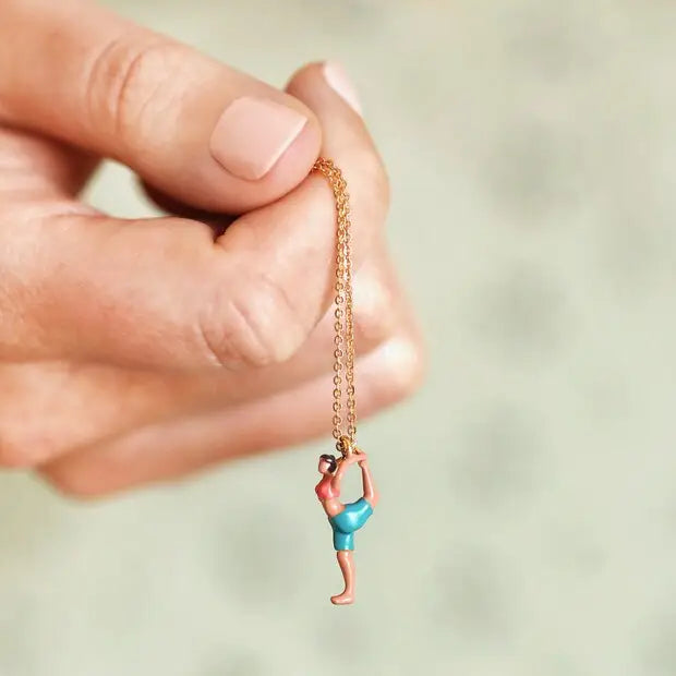 Yoga lady pendant necklace
