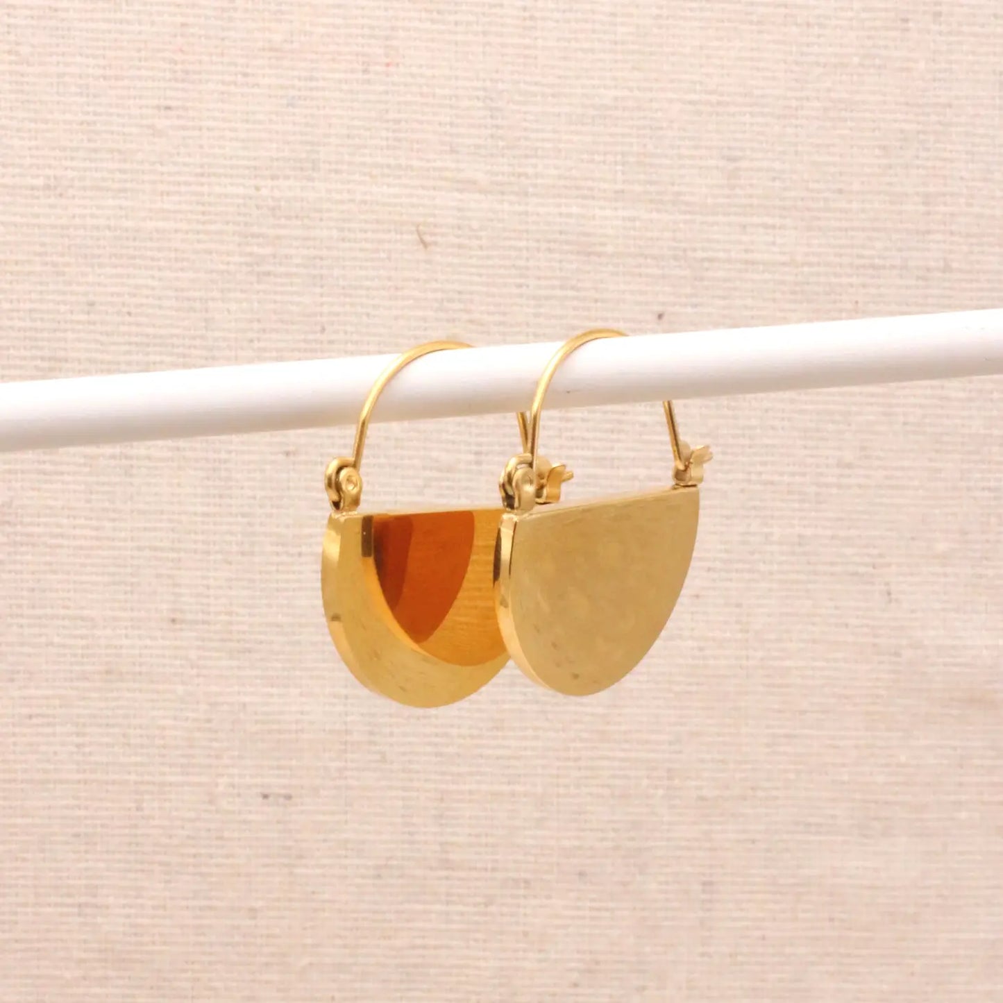 Gold Demi hoop earrings