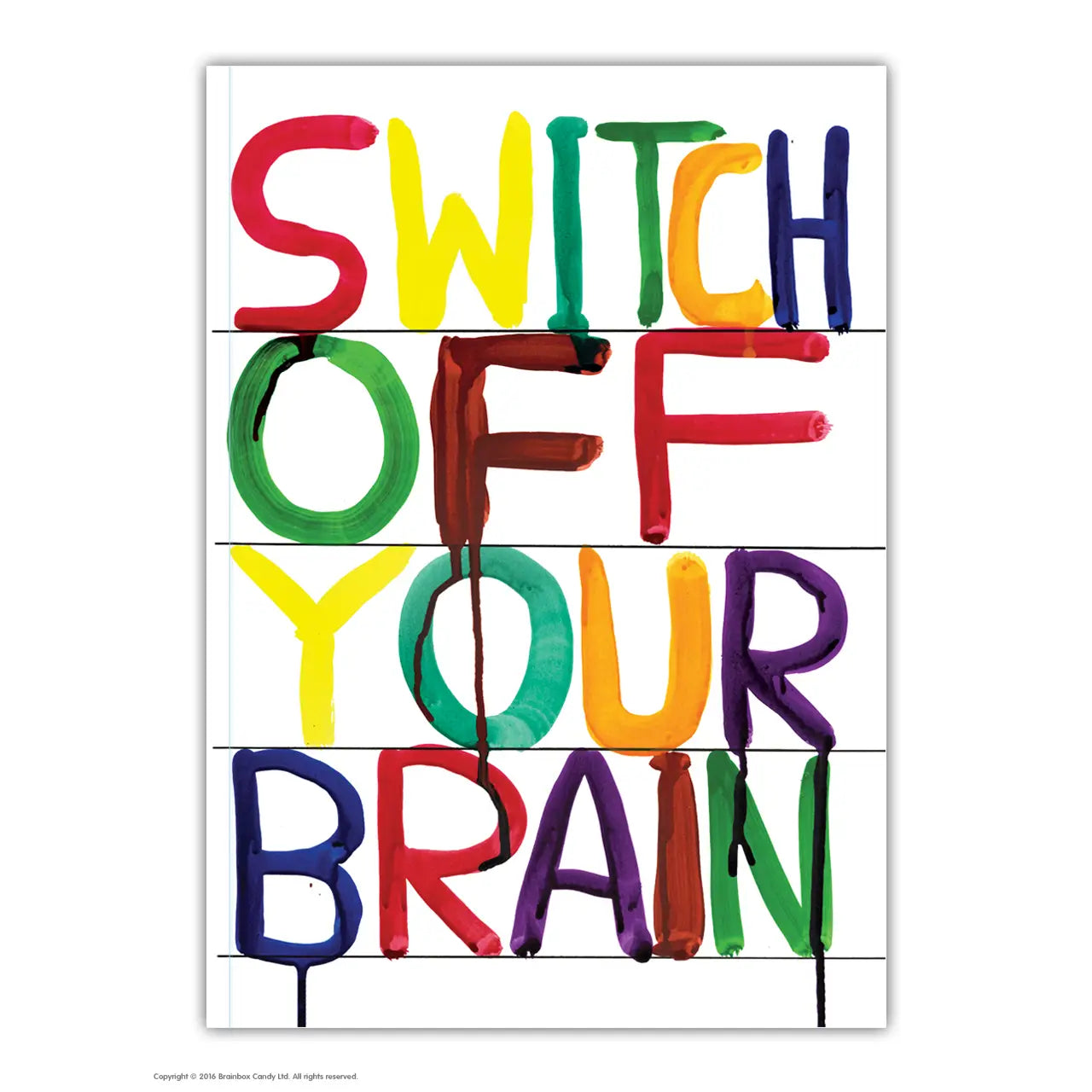 A6 Switch off your brain notebook