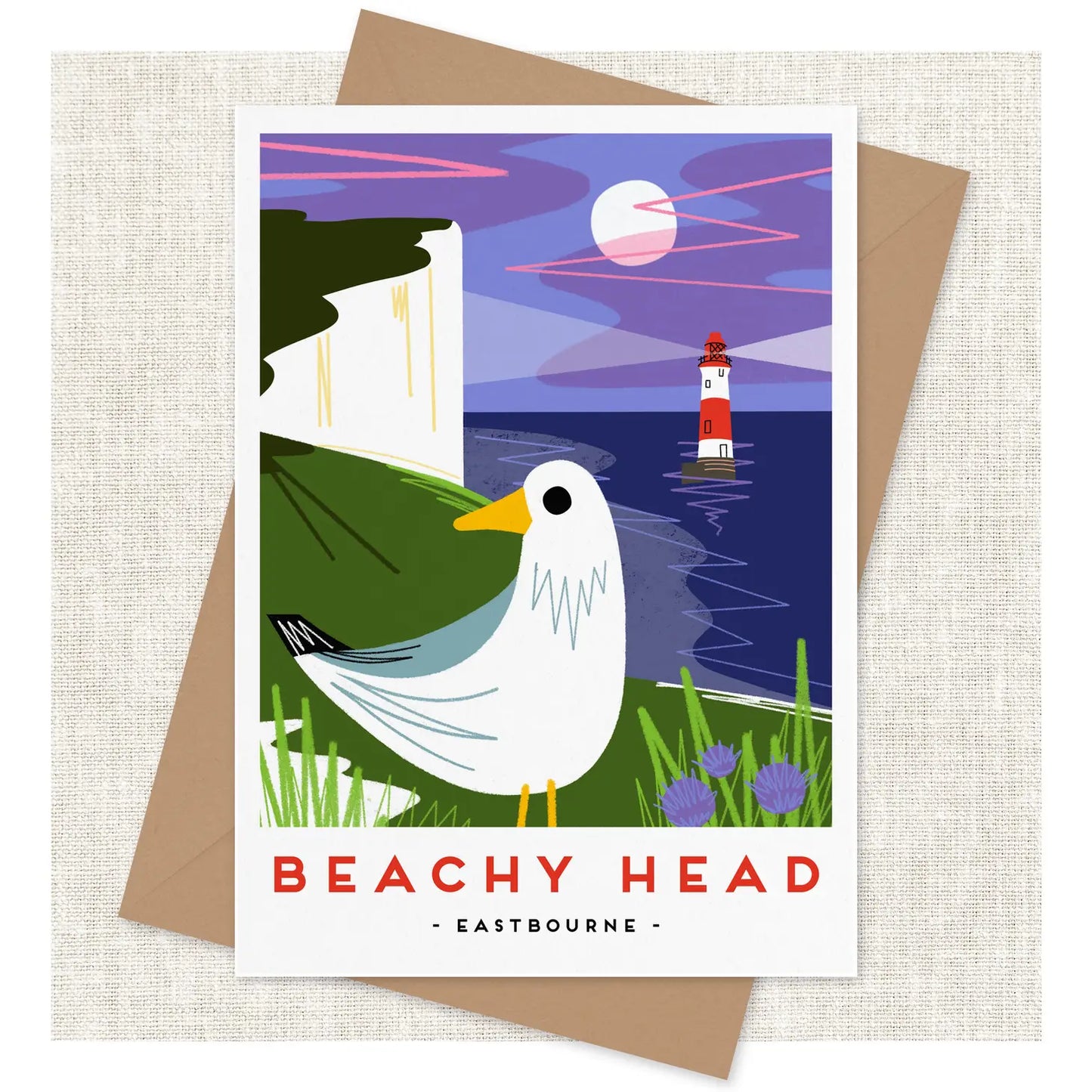 Beachy head greetings card