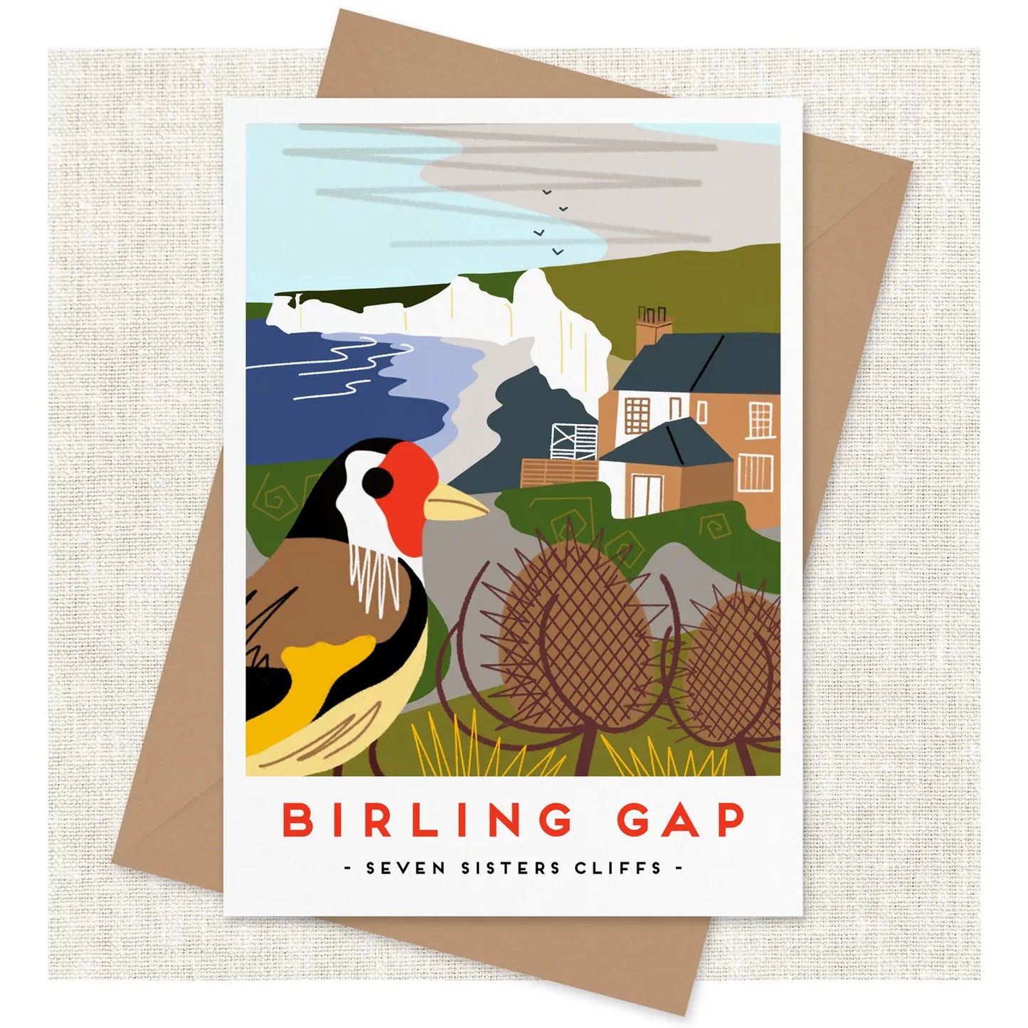 Birling gap greetings card