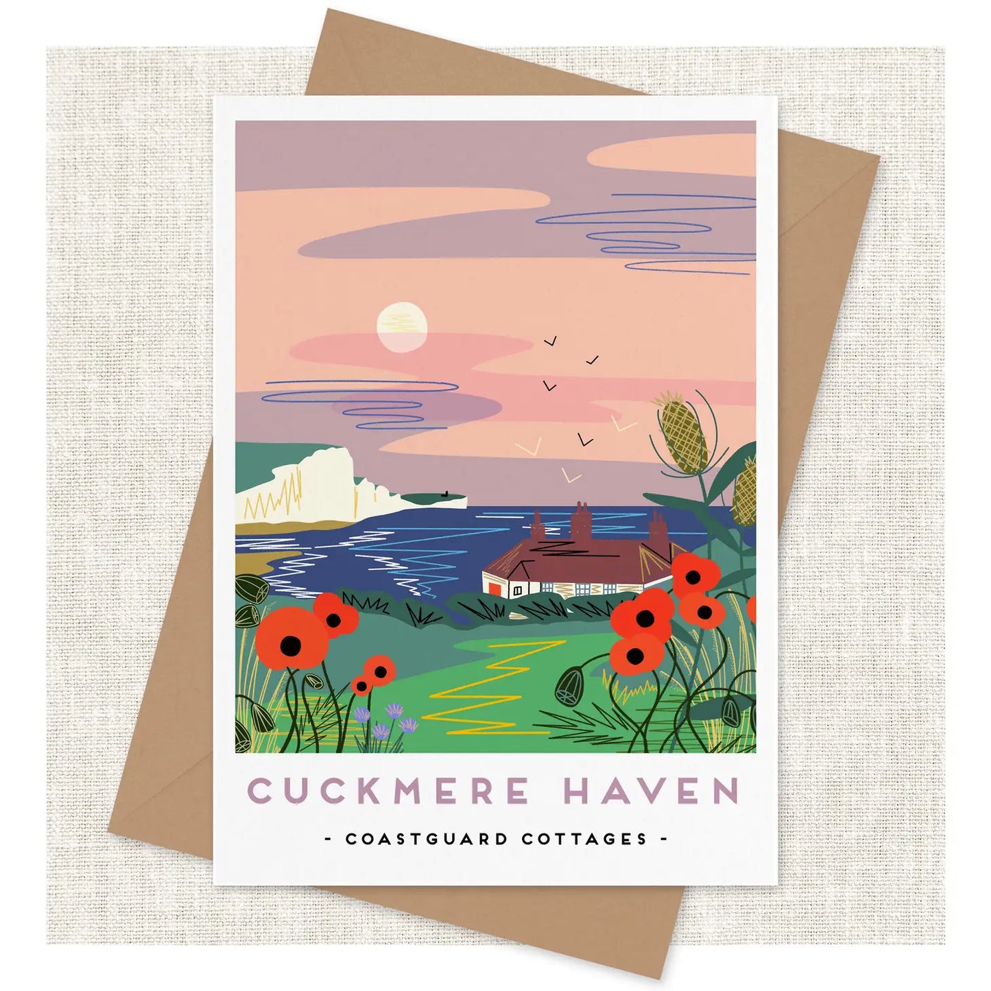 Cuckmere haven greetings card