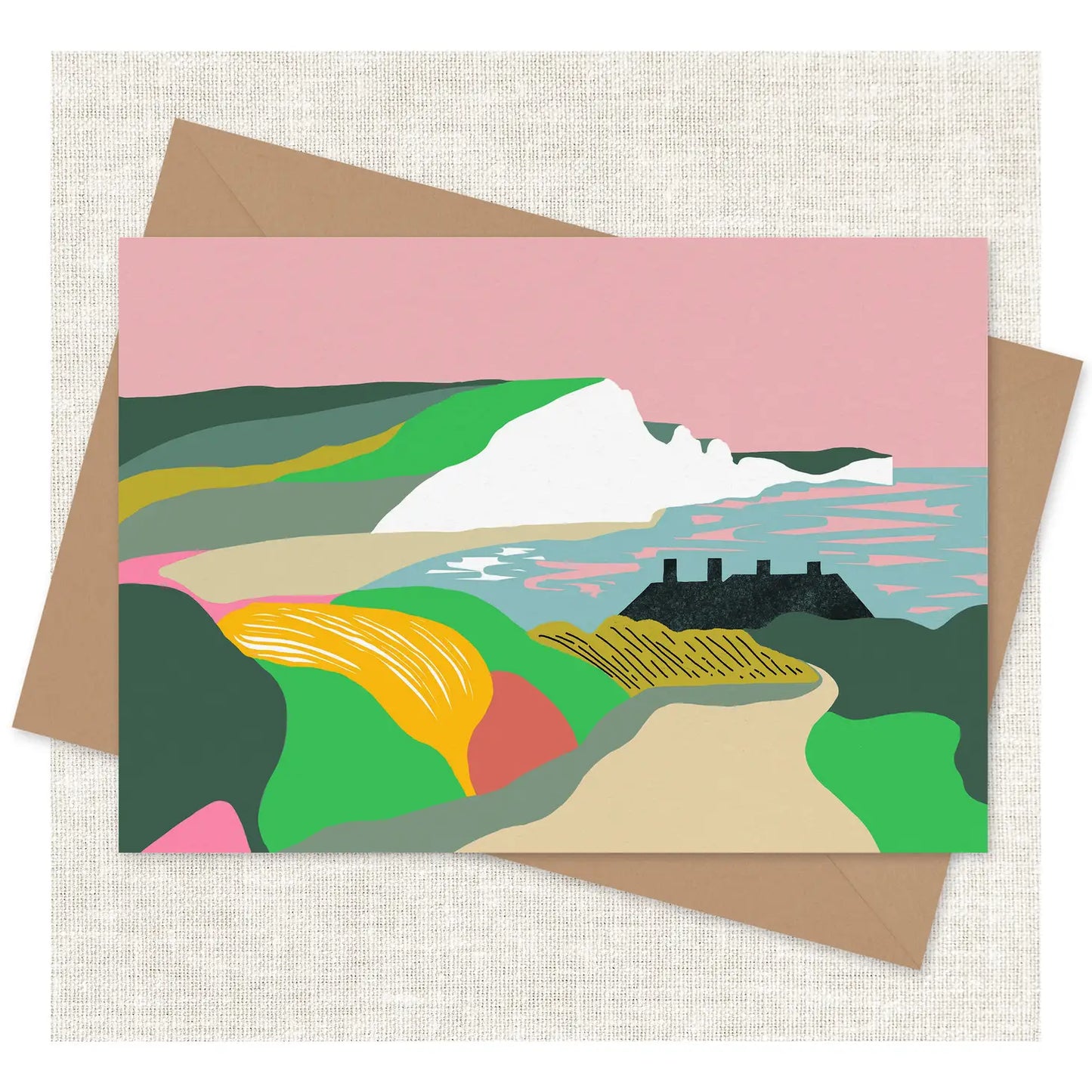 Dreamy landscape greetings card