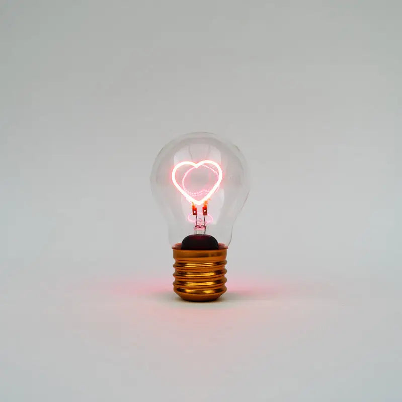 Heart light bulb