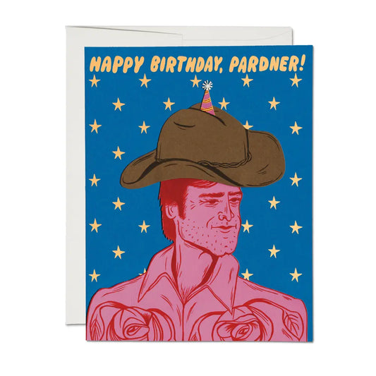 Happy birthday pardner greetings card