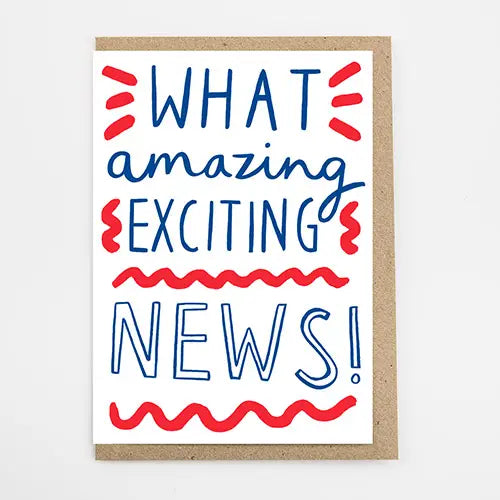 Amazing exciting news card
