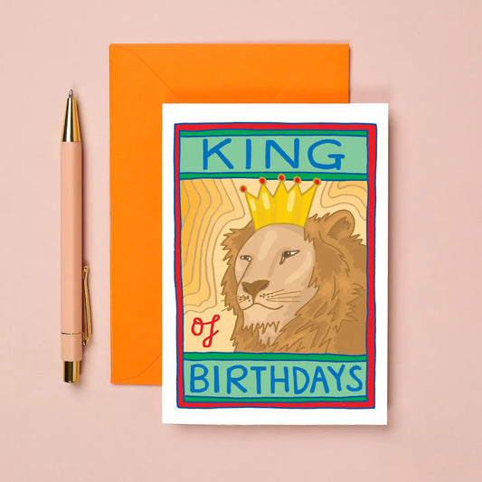 King of Birthdays Lion card