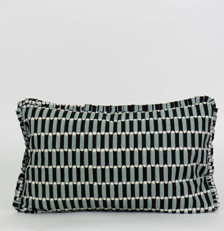 Black and grey cushion