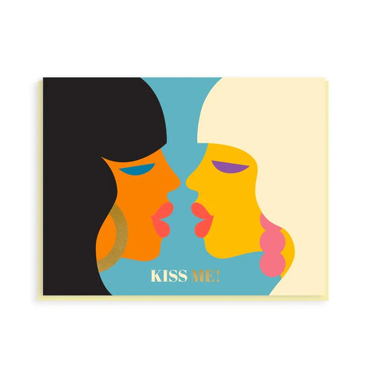 Kiss me card