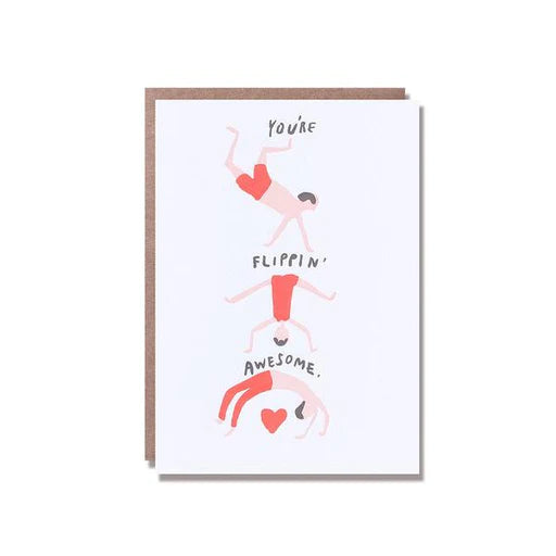 Flippin’ awesome mini greetings card