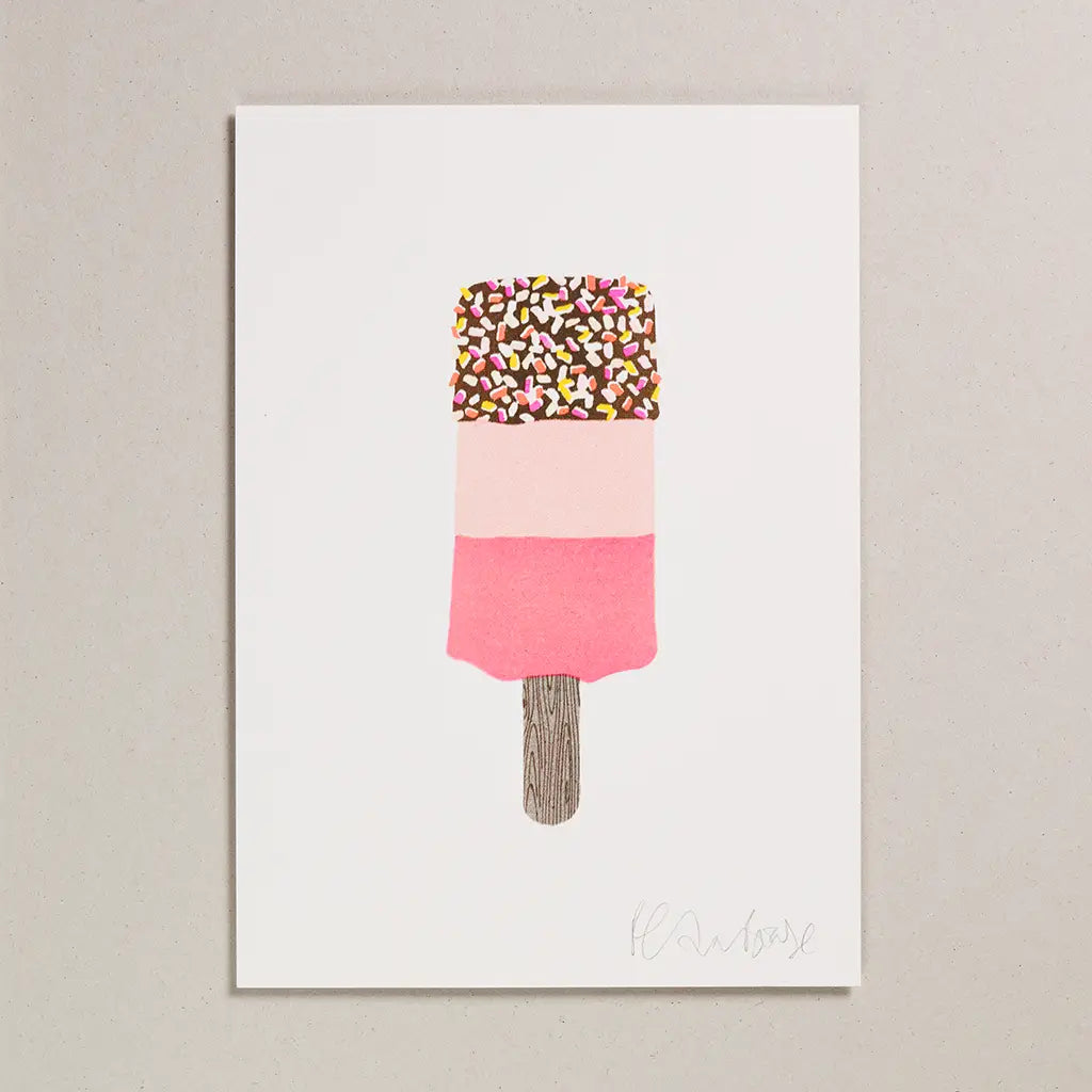 Fab lolly A4 riso print