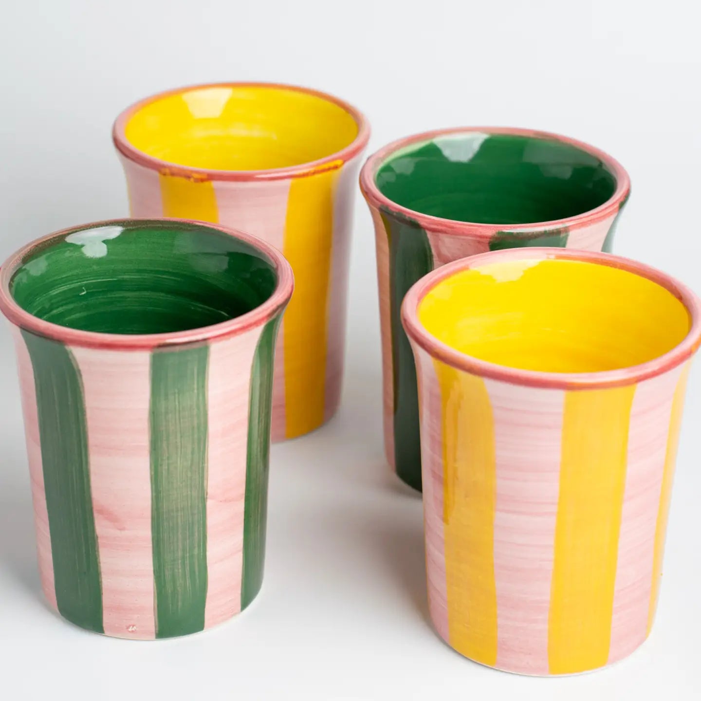 Ceramic hand-painted cups