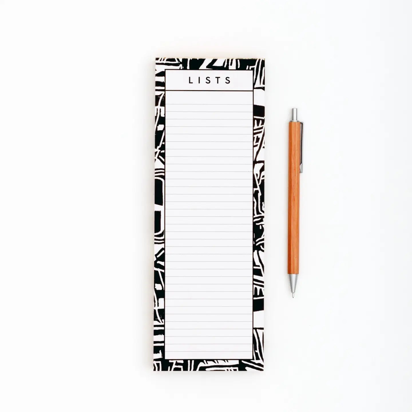 Black and white list pad