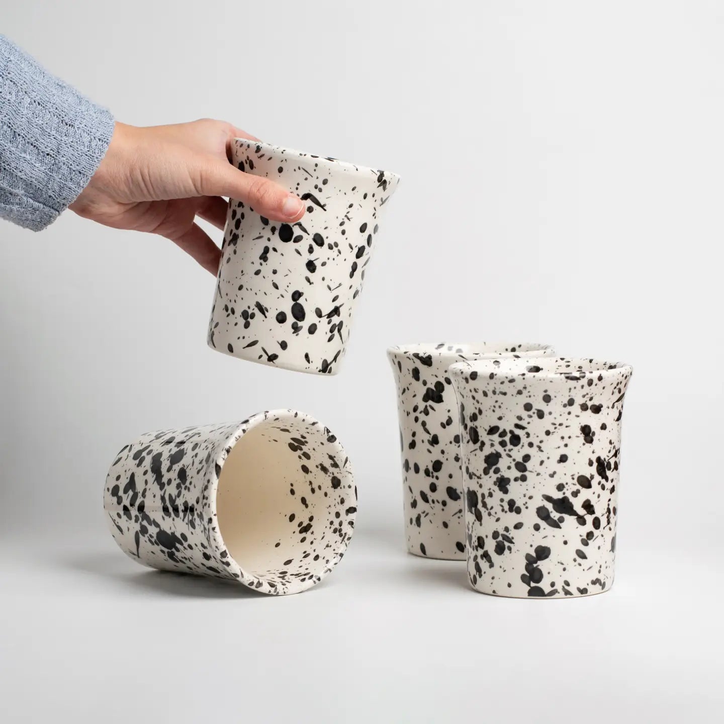 Ceramic hand-painted cups