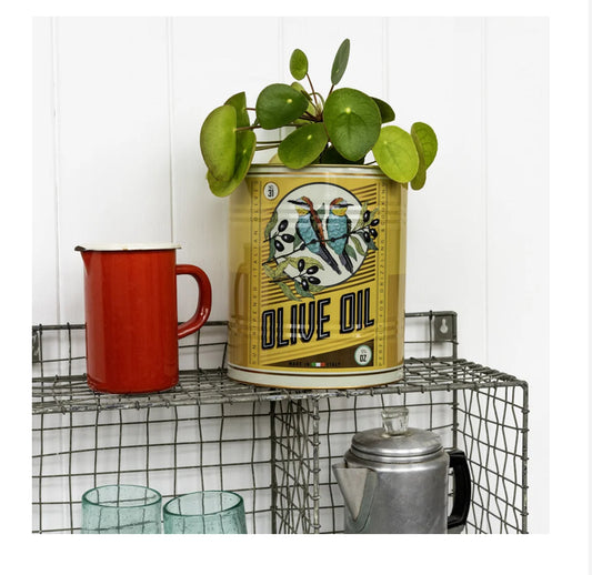 XL Olive oil tin - yellow