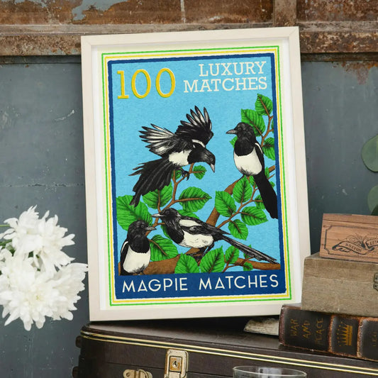 Magpie matches A4 print