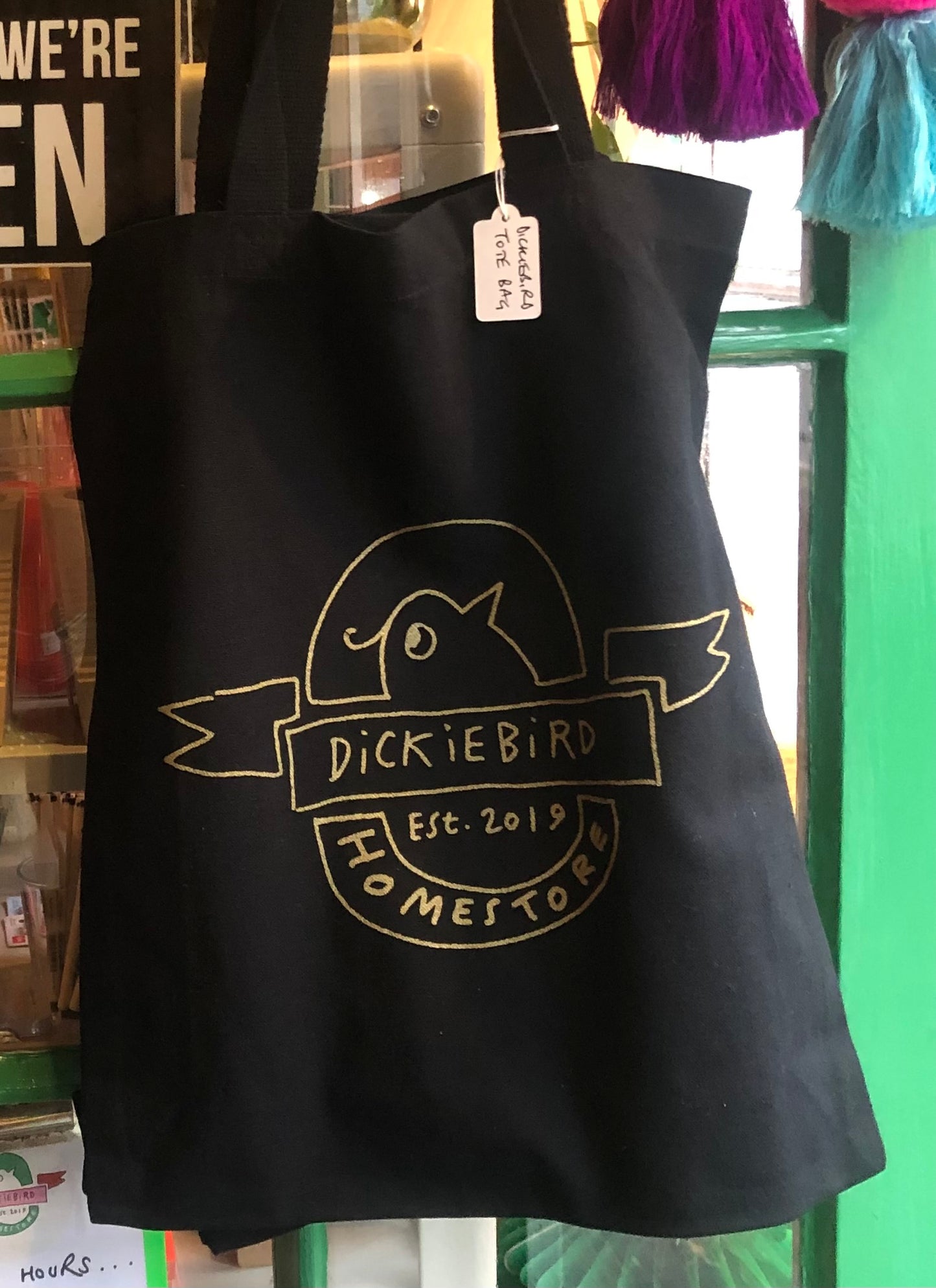 DickieBird tote bag
