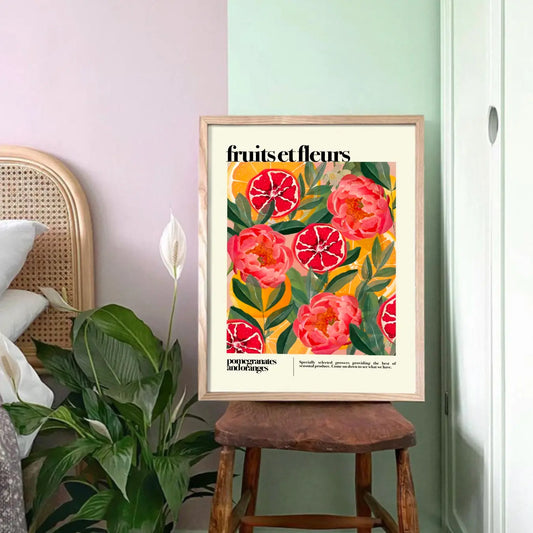 Fruits et fleurs A3 print