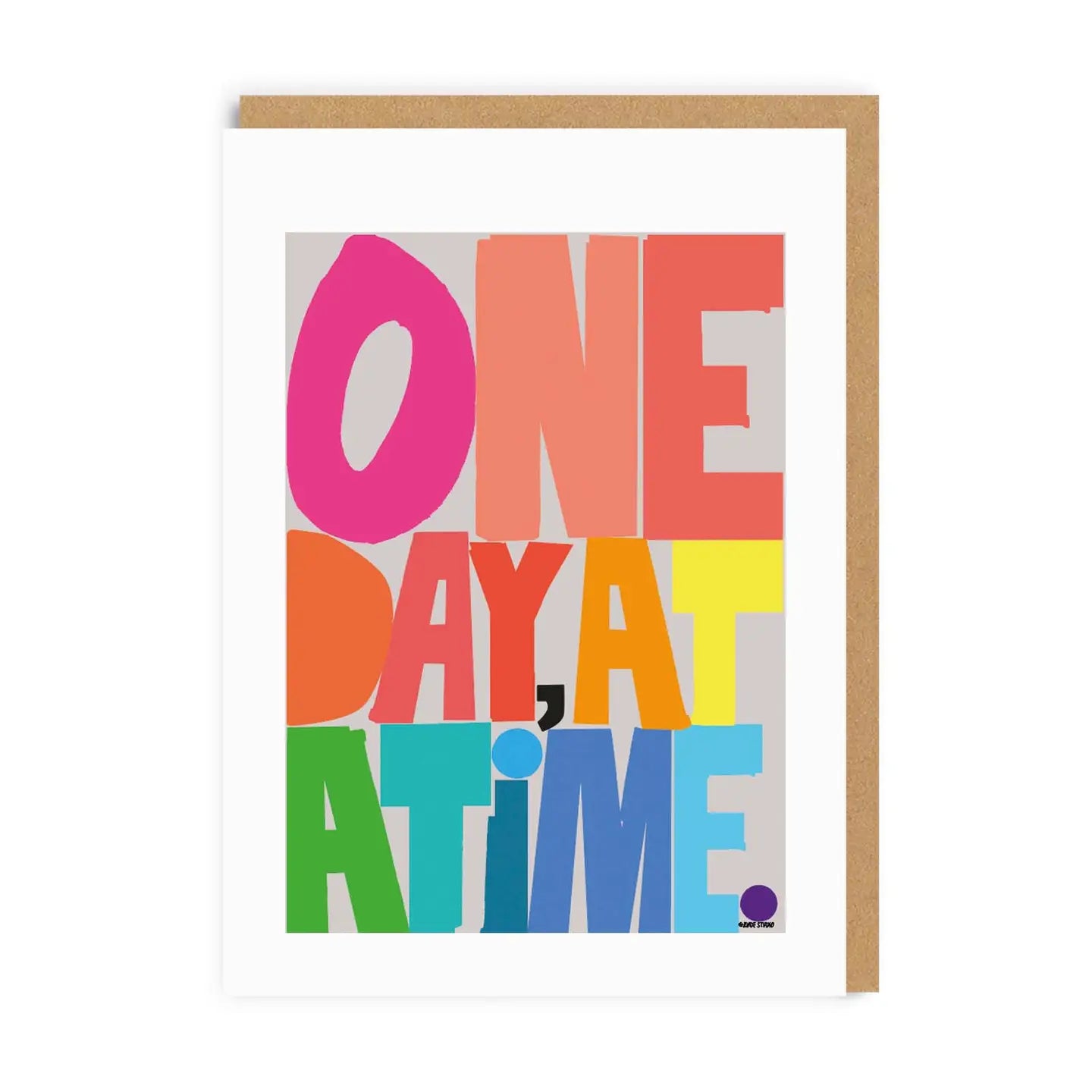 One day at a time card