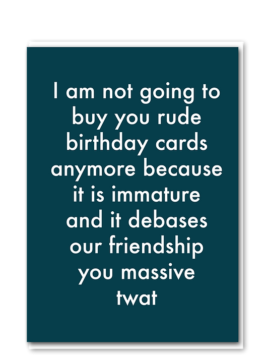 Immature card